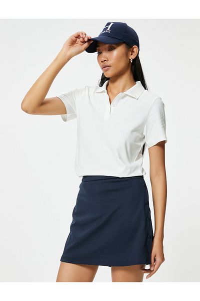 Koton Bavlna Regular Fit - Základní tričko Polo s krátkým rukávem