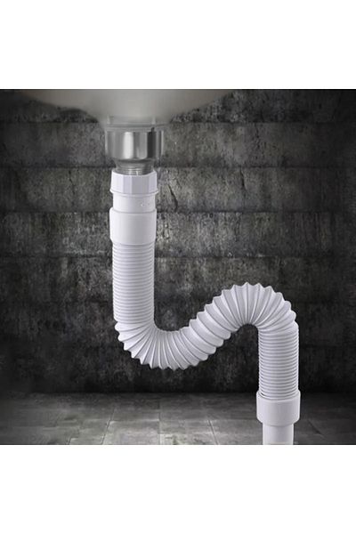 Choice 36-79cm 36-79cm Kitchen Sewer Pipe Flexible Bathroom Sink Drains Downcomer Wash Basin Electroplated