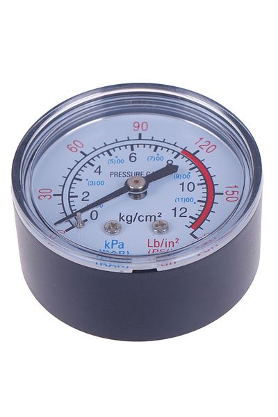 Choice Bar Air Pressure Gauge 13mm 1/4 BSP Thread 0-180 PSI 0-12 Manometer Double Scale For Air Compressor