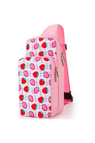 Choice Pink Nintendo Portable Diagonal Shoulder Chest Game Bag- Keep Your Console And Accessories Safe And