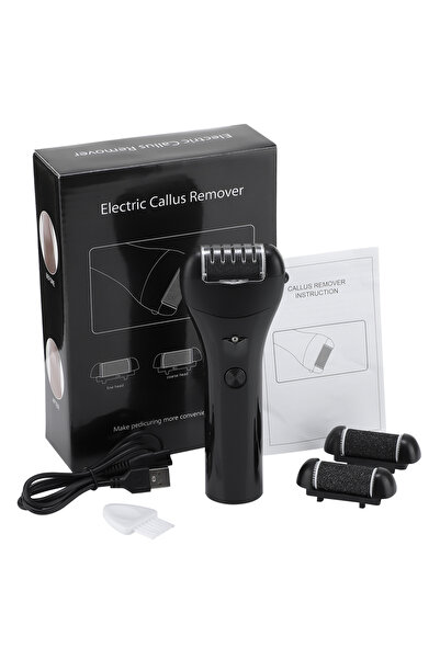 Choice أدوات باديكير كهربائية سوداء، مقشر احترافي لتقشير الجلد الميت وتقشير القدمين والكعب