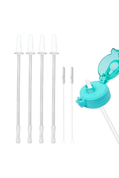 Choice WHITE Water Bottle Straw Gallon Water Bottle Straw Replacement For 1/Half Gallon Water Bottle With 2