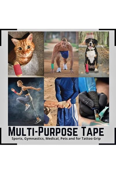 Busstier Self-Adhesive Pet Bandage - 7.5 cm X 4.5 Meters, Paw Protector