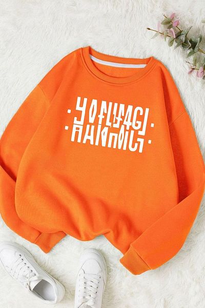 Moda Glo Hanorac unisex din bumbac Titan Attack Crew Deck