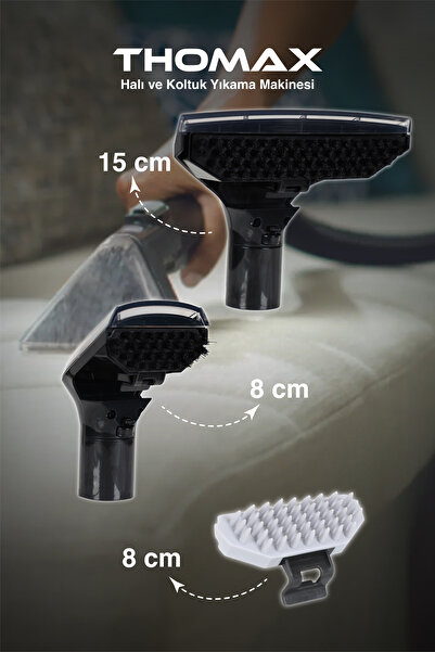 THOMAX Koltuk Halı Yıkama Ve Leke Çıkartma Makinesi 1500 Ml Temiz Su Haznesi 600W Güç