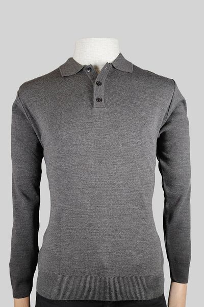 Nehir 244700306   River Polo Collar Knitwear Anthracite