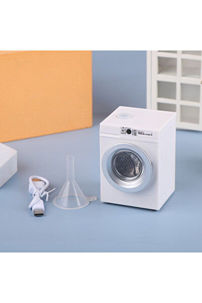 Choice غسالة ملابس مصغرة بيضاء لبيت الدمى، نموذج غسالة ملابس، لعبة ديكور لبيت...