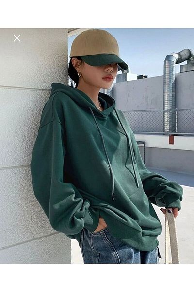 Moda Glo Голяма качулка с щампа „Прави това, което те прави щастлив“.