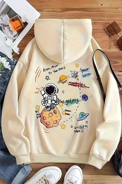 Moda Glo The Galaxy Printed Oversize φούτερ
