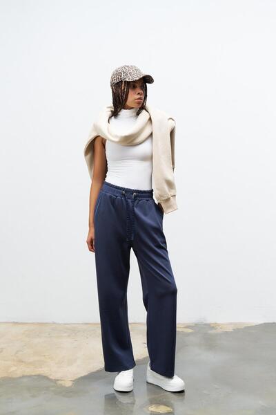 Basicpark Smoked Women's Waist Adjustable Comfortable Fit Modal Trousers