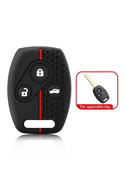 Choice 3button Silicone Car Key Case Cover For Honda Civic 2006-2011 2017 Accord CRV 2003 2007 Jazz HRV
