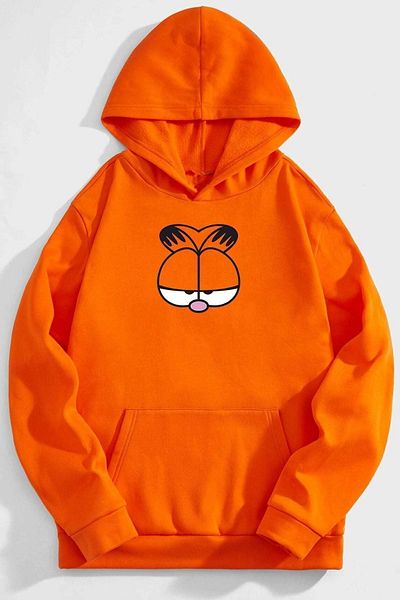Moda Glo Hanorac unisex cu imprimeu Garfield