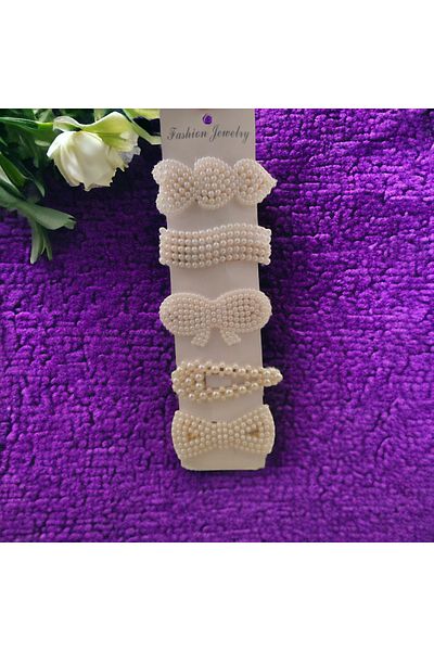 feyza collection 5-Piece Pearl Snap Buckle