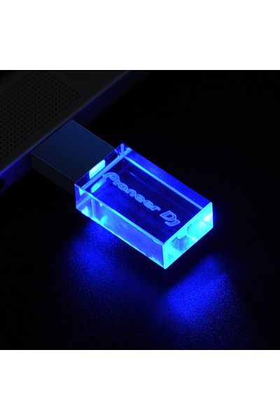 Choice 128GB Blue JASTER Pioneer DJ Crystal USB Flash Drive 128GB High Speed Memory Stick 64GB Silver Lid P