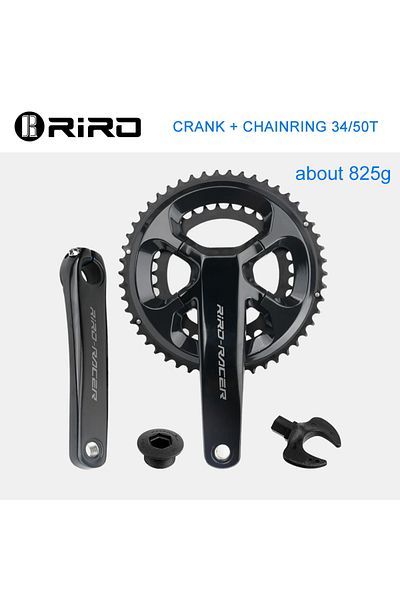 Choice 170mm 50-34T without BB RIRO RACER R8 Road Bike Crankset Ultralight Chainwheel 170mm 50-34T Chainrin