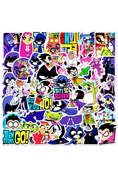 Choice ملصقات كرتونية متعددة الألوان من 50 قطعة لشخصيات تين تايتنز جو، مثالية...