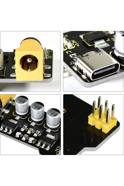 Choice وحدة طاقة من النوع C من Keyestudio + 400 لوحة تجارب + أسلاك توصيل لمشاريع لوحة تجارب Arduino اختبار أ...
