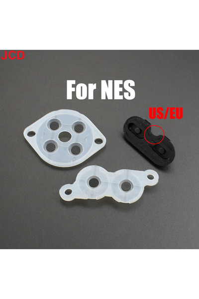 Choice US JCD 1Set US/EU JP Silicone Conductive Rubber Adhesive Button Pad Keypads High Quality For NES Co