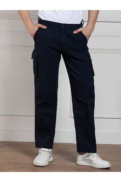 Dennis Lingo By Styli Solid Stretchable Cargo Trousers