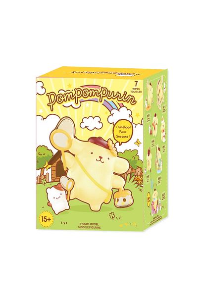 Choice مجموعة عشوائية من 1 قطعة من Miniso Sanrio Pompompurin Childhood Four Seasons Series Blind Box Model Ornaments Birthday