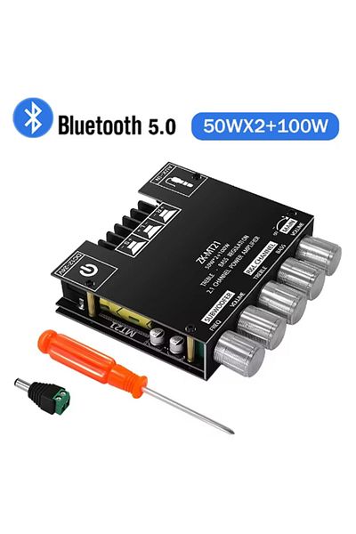 Choice ZK-MT21 Channel Bluetooth 5.0 CS8673E 2.1 Subwoofer Amplifier Board 50W X 2+100W Power Audio Ster...