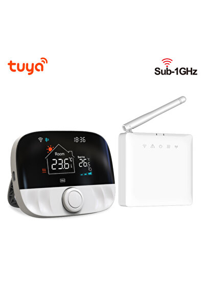 Choice 230V T9W-RC5 Tuya Smart Wifi Heating Thermostat Battery Wireless For G...