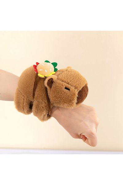 Choice Lovely Capybara Animal Slap Snap Wrap Wristband Bracelet Plush Stuffed Animal Kawaii Capybara Han...