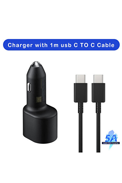 Samsung charger with cable Pd Phones Charger Car 60w 45w 25w 15w Super Fast Charging 2.0 Dual Usb S24 S23