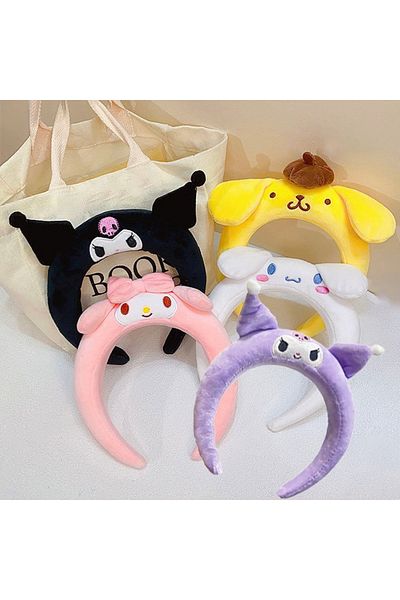 Choice Sanrio Hairband Cartoon Kuromi My Melody Headband Pom Pom Purin Cinnamoroll Hair Accessories Plus...