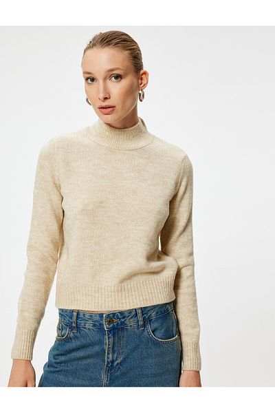 Koton Turtleneck Sweater Long Sleeve Soft Textured
