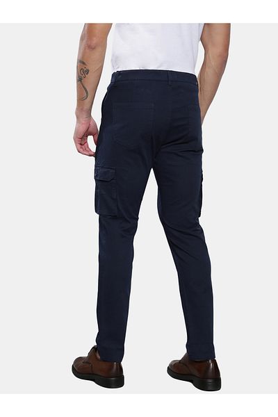 Dennis Lingo By Styli Solid Mid Rise Slim Fit Cargo Pants
