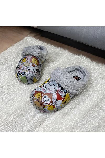 AkınalBella Casual Furry Cheerful Animal Figure Home, Classroom, Nursery Slippers