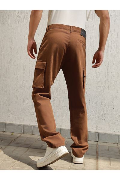 Hubberholme By Styli Solid Straight Fit Cargo Pants