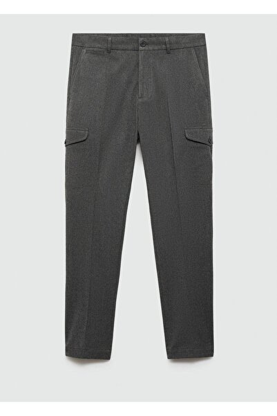 MANGO Man Flanel kargo pantolon