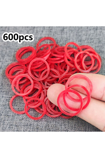 Choice ٦٠٠ قطعة من حلقات مطاطية حمراء على شكل حرف O، مقاس ١٫٥ سم/ ٠٫٦ بوصة، م...