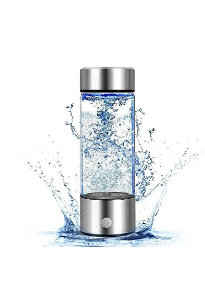 Choice كوب ماء غني كهربائي رمادي اللون سعة 420 مل، مزود بفلتر تيتانيوم عالي ا...