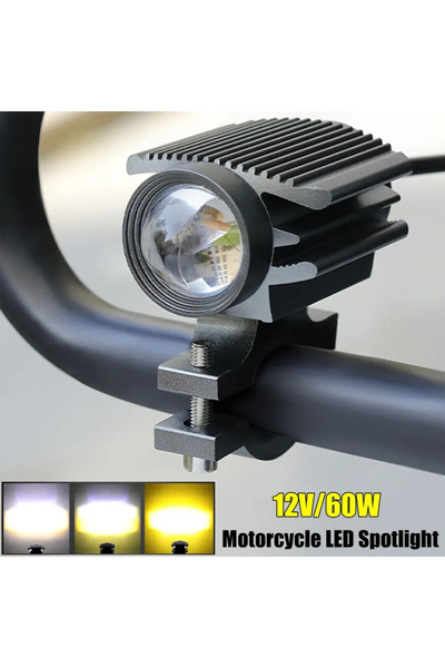 Choice 1 قطعة FJD مصابيح أمامية LED إضافية للدراجات النارية مصباح إضاءة LED 1...