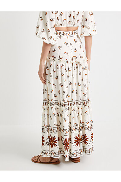 Koton Magas derekú, hosszú virágos szoknya