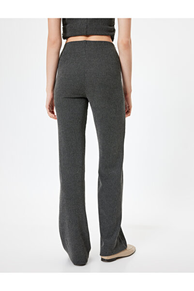 Koton Standart Bel Dokulu Düz Paça Pantolon