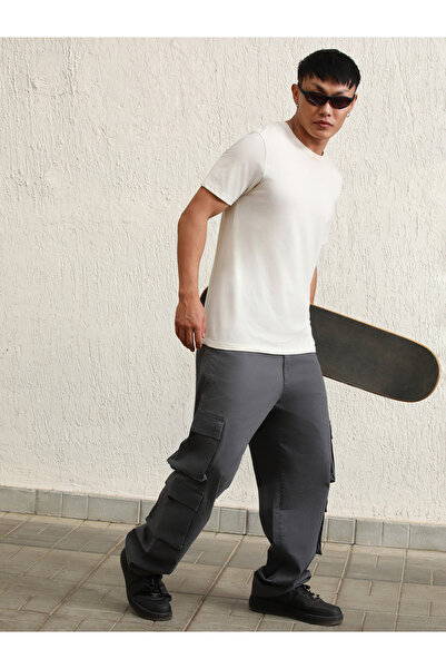 Hubberholme By Styli Straight Fit Double Cargo Pocket Pants