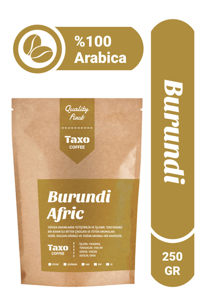 Taxo Coffee Burundi Afric Filtre Kahve 250 gr