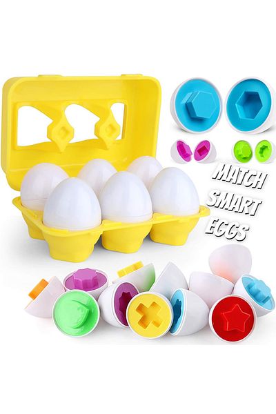 Choice 6 Pcs Montessori Eggs Screws 3d Puzzle Early Education Math Toys Kids Shape Match Smart Game For Kid