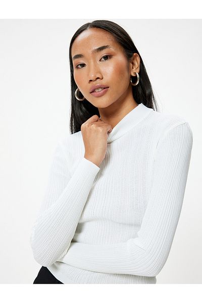 Koton Long Sleeve Turtleneck Knitwear Sweater