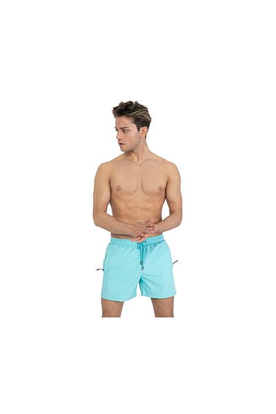 Miami Beach Blue Men's Shorts Swimsuit - 301-Mint-Duz-Men-Sort