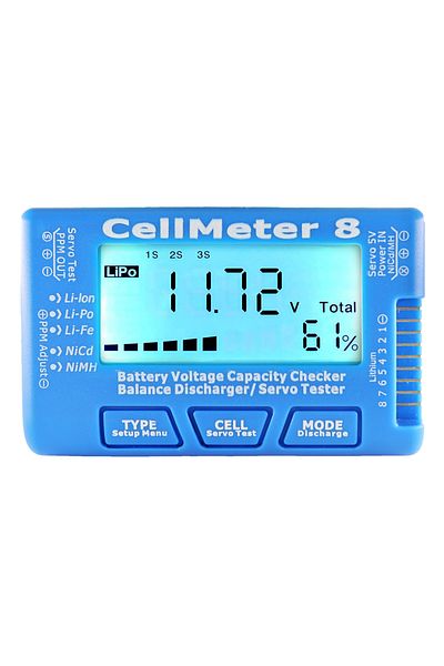 Choice RC CellMeter-7 Digital Battery Capacity Checker LiPo LiFe Li-ion Nicd NiMH Battery Voltage Tester...