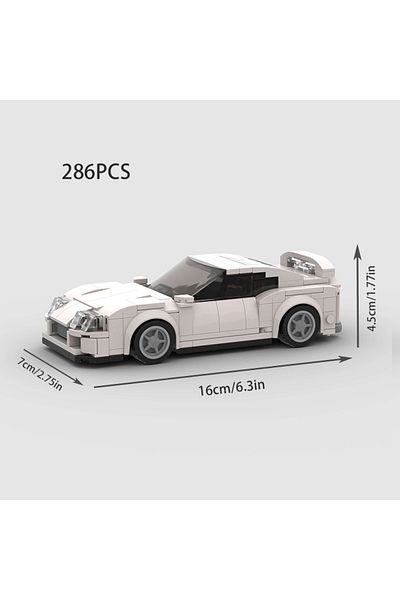 Choice M10305 City Car Vehicle Speed Champion Racer Moc Fast & Furious A80 Supra V2 Sports Building Blocks