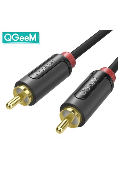 Choice 1.8m 6ft RCA TO RCA CABLE QGeeM RCA to RCA Cable Jack Connector Splitter Audio Cable RCA Stereo Aux