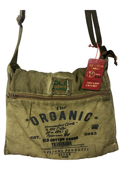 Old Cotton Quality Vintage Antique Casual Unisex Daily School Travel Camping Messenger Bag 36X30Cm