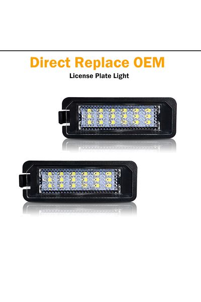 Choice ل VW GTi Golf 4 5 6 7 MK4 MK5 MK6 MK7 Passat B7 CC EOS Scirocco Beetle 2 قطعة LED رقم الترخيص ...