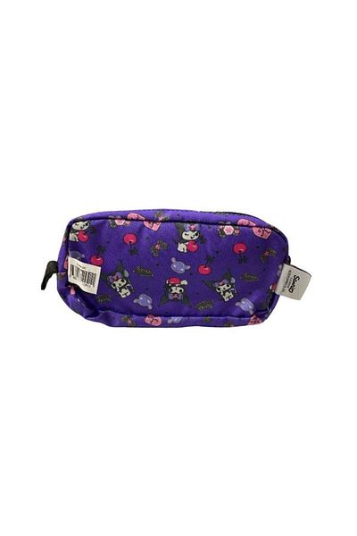 GENC DIJITAL BASKI Kuromi Shiny Patterned School Pencil Case Double Compartment Children's Cloth Pencil Bag 1184584